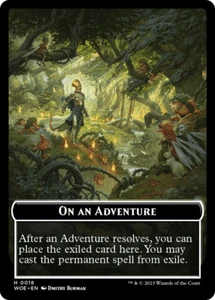 x4 On an Adventure WOE TOKEN MTG 18 TOKEN M/NM 4x - Picture 1 of 1
