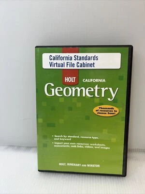 Holt Geometry: California Standards Virtual File Cabinet PC MAC DVD resources + - Image 1 of 4
