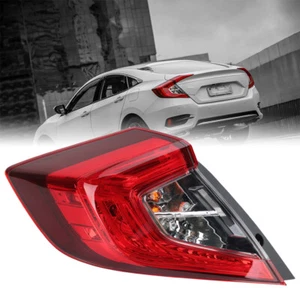Per Honda Civic 2016-2021 Fanale Posteriore Esterno Sinistro Lato Passeggero - Foto 1 di 12