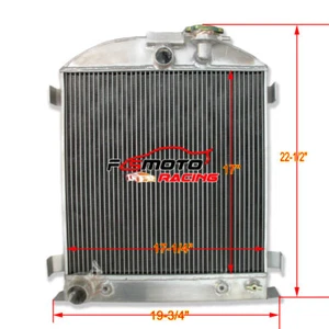 3 Row FOR 1932 FORD MODEL A LOW BOY STREET ROD CHOPPED W/FORD V8 302 AT RADIATOR - Bild 1 von 5