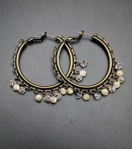 Hoop Beaded Earrings - Picture 1 of 8
