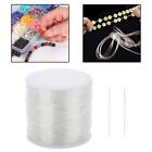 Stretchy String for Bracelets Elastic String Jewelry Bead Cord with Needles