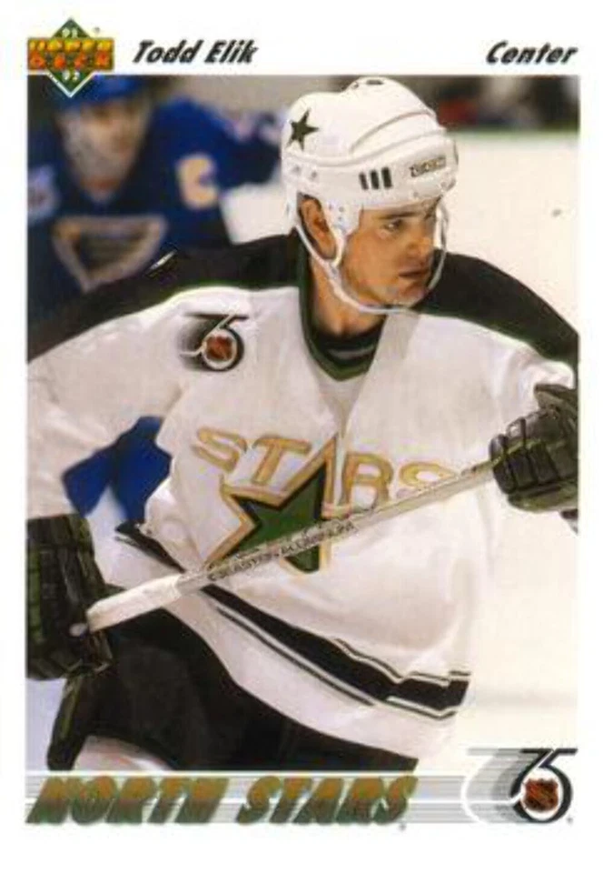 #544 Todd Elik - Minnesota North Stars - 1991-92 Upper Deck Hockey - Image 1 of 1