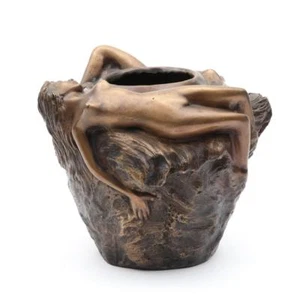 Nude Figural Art Nouveau Bronze Vase...outstanding...and reduced - Picture 1 of 12