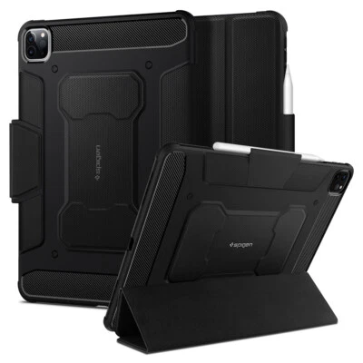 For iPad Pro 11" 12.9" (2021) iPad 10.2" Case | Spigen [Rugged Armor Pro] Cover - Image 1 of 4
