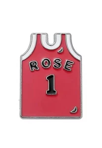 BASKETBALL JERSEY - ROSE #1 - CHICAGO BULLS - ENAMEL PIN - FREE AU POST - Picture 1 of 1