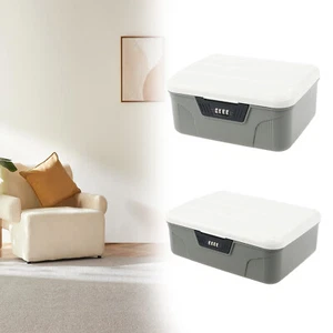Lockable Storage Container Plastic Lockable Storage Box 4 Digit Password grxkp - Picture 1 of 13
