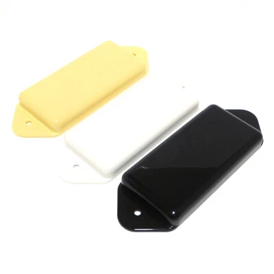 Guitar Pickup Covers solid P90 Soapbar Black, White or Ivory with lugs / Dog ear - Image 1 of 4