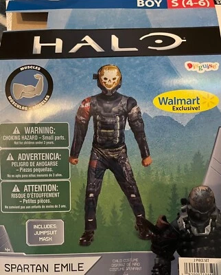 Disfraz Halo SPARTAN EMILE Juvenil Pequeño 4-6 Halloween NUEVO Foto 1 de 3