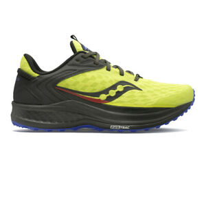Saucony Mens Canyon TR 2 Trail Running Shoes Trainers Sneakers Yellow Sports