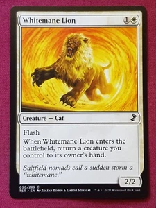 Magic The Gathering TIME SPIRAL REMASTERED WHITEMANE LION white card MTG - Picture 1 of 2