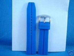 Sport blaues Band blau 24 mm zweiteiliges Herrenarmband/Uhrband/Harz mit Federstangen - Bild 1 von 1
