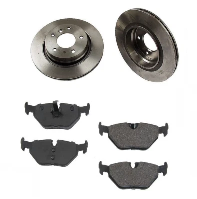 2x Juego de pastillas de freno y rotor de disco de frenos PAGID TRASERO para BMW (E46) 323 325 328i Ci Foto 1 de 4