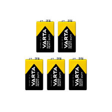 5x VARTA Super Heavy Duty Batterie 9V Block 6F22 Zinkchlorid ideal Rauchmelder