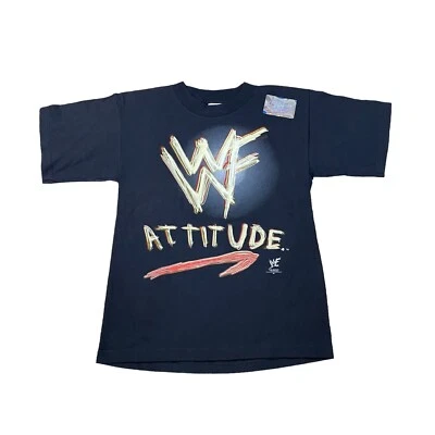 Camisa De Colección 1999 WWF Attitude "Come Get Some" Negra Juvenil XL DEADSTOCK Foto 1 de 4