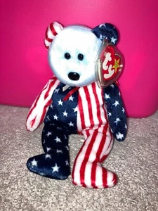 TY Beanie Baby - SPANGLE BLUE FACE - Picture 1 of 2