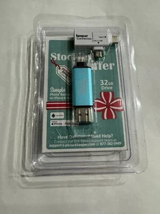 Picture Keeper Connect 32GB Photo Backup Blue Flash Drive - Afbeelding 1 van 2