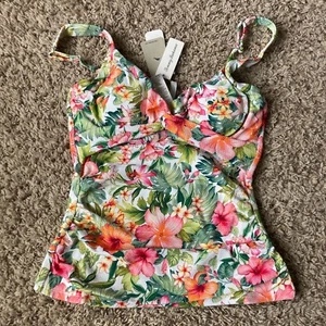 tommy bahama women Island Cays Floral Tankini Top XS $125 - Picture 1 of 7