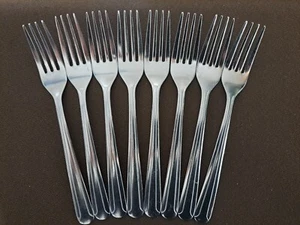 8 PC Walco Dominion Stainless Steel 18 CR Forks China - Picture 1 of 11