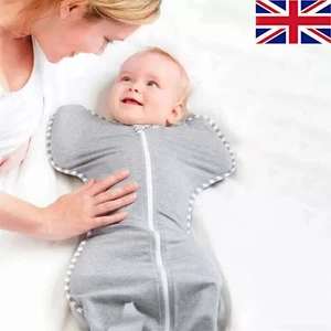 Ex Love to Dream Stage 1 Swaddle UP Lite 0,2 TOG Schlafsack grau MITTEL - Bild 1 von 9