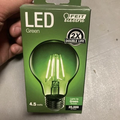 NEW Feit Electric green LED Party Light Bulb Tested GOOD!!!! - Image 1 of 4