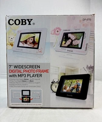 Coby 7 Inch Widescreen Digital Photo Frame With MP3 Player - Image 1 of 4