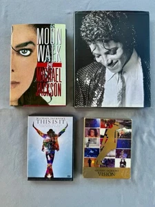 Michael Jackson VISION DVDs, This is It, Moonwalker Autobiography, Rolling Stone - Picture 1 of 24