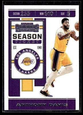 2019-20 Panini Contenders Anthony Davis Los Angeles Lakers #7 - Image 1 of 2