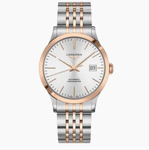 LONGINES MEN'S $3600 RECORD CHRONOMETER AUTO SWISS LUXURY WATCH L2.821.5.72.7 - Picture 1 of 3