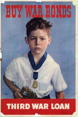 Comprar bonos de guerra préstamo de la tercera guerra 1943 Segunda Guerra Mundial impresión de póster EE. UU. Victor Keppler Foto 1 de 4