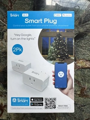 Smart WLPP1CFH Smart штепсельная вилка - белый (2 упаковки) - Изображение 1 из 4