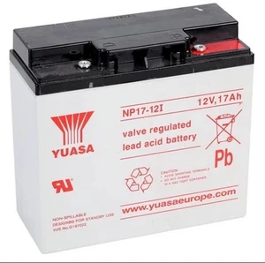 YUASA NP17-12, 12V 17AH (as 18Ah & 20Ah) VRLA LEAD ACID RECHARGEABLE UPS BATTERY - Afbeelding 1 van 1