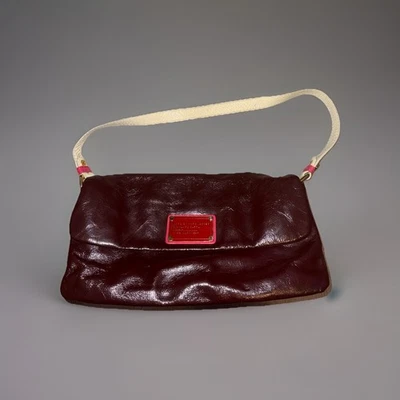 Marc By Marc Jacobs Standard Supply Burgundy 100% Cow Leather Shoulder Purse - Image 1 of 4