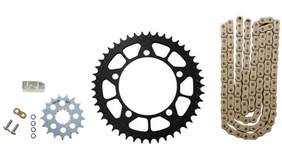 Vortex CKG7615 SSA Super Street 525 Conversion Chain and Sprocket Kit - Gold - Image 1 of 3