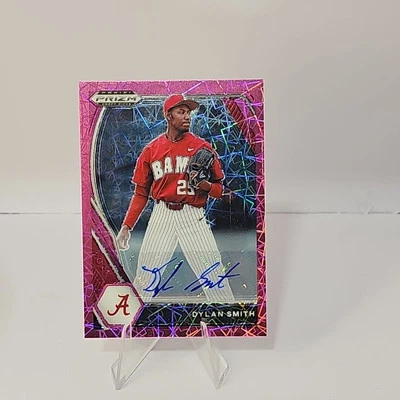 2021 Panini Prizm Draft Picks Pink Velocity Prizm Autographs Dylan Smith - Image 1 of 2