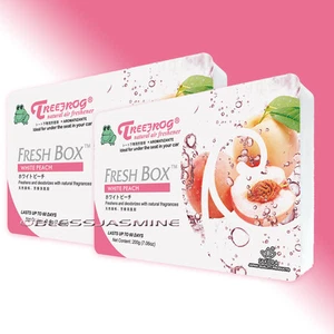 2 PACK - TREE FROG FRESH BOX ( XTREME FRESH) WHITE PEACH SCENT JDM AIR FRESHENER - Foto 1 di 3