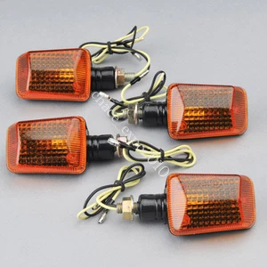 4x Orange Lens Motorcycle Quad Bike Turn Signal Indicators Light Bulb Amber 12V - Picture 1 of 6