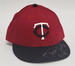 2006 Tori Hunter, Minnesota Twins, signiert & beschriftet Game Worn Cap - Bild 1 von 9