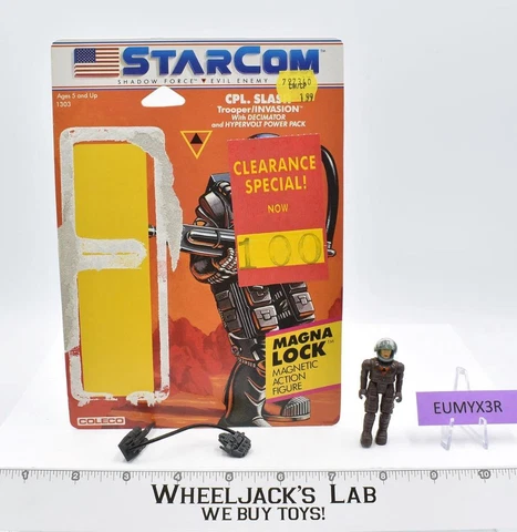 CPL. Slash 100% Complete Starcom 1986 Coleco Vintage Action Figure Cover