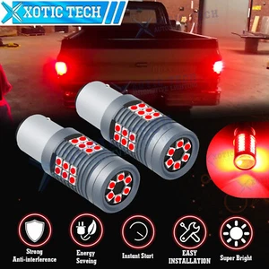 2 piezas luces estroboscópicas intermitentes rojas 1157 LED luces traseras de freno lámparas para Chevy C10 C20 - Imagen 1 de 12