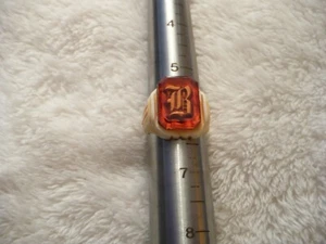 OH- VINTAGE PLASTIC ADJUSTABLE "B" STYLE RING #26358 - Bild 1 von 8