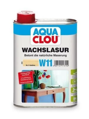 Clou AQ-Wachs- Lasur W11 farblos 2 in 1: Pflegt und schützt 250 ml - Bild 1 von 3