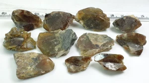 378 Cts Very Nice Luster Quality Beautiful Natural Color Sphene Crystals Lot - Picture 1 of 8
