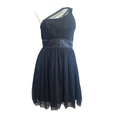 Trixxi dress black one shoulder satin & tulle feminine whimsigoth Dark Romance 5 - Image 1 of 4