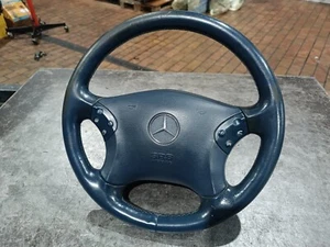 Original Mercedes C-Klasse W203 Lederlenkrad Multifunktion BLAU A2034600903 - Bild 1 von 7