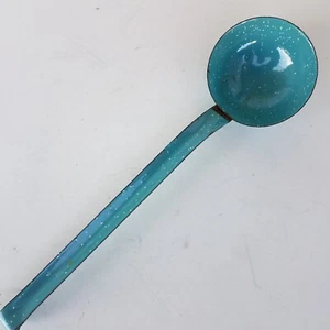Blau Granitgeschirr Schöpfkelle Dipper Utensil 12,5 Zoll lang - Bild 1 von 5