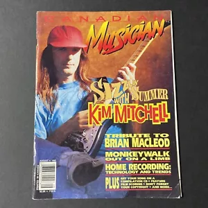 Canadian Musician Magazine August 1992 Kim Mitchell, Brian McLeod, Monkeywalk - Picture 1 of 8