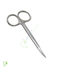 Dental Mund Kiefer Mikrochirurgie Iris gum scissors 11.5cm Gebogen Chirurgischen - Bild 1 von 3