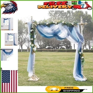 Versatile Ombre Sheer Valances for Weddings and Decor - Set of 2 Panels - Picture 1 of 9