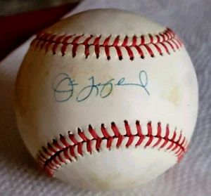 Jim Leyland signed ONL baseball HALL OF FAME MARLINS WS Champs Manager BECKETT - Picture 1 of 12
